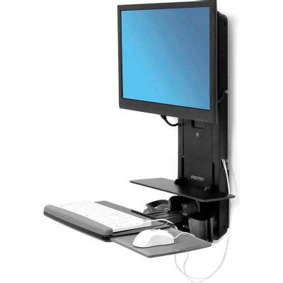 Medical Computer Workstations | Wall Mount Computer Stations | Ergotron® 61-080-085 StyleView ...