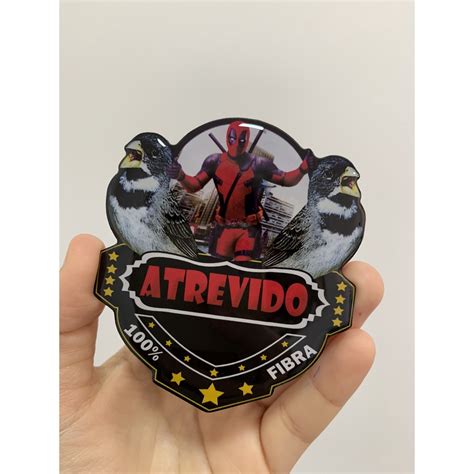 Placa Personalizada Para Gaiola De P Ssaros Resinada Atrevido Coleiro