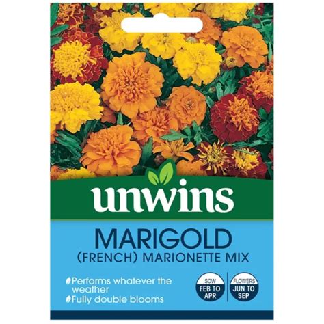 Unwins Marigold French Marionette Mix Seeds