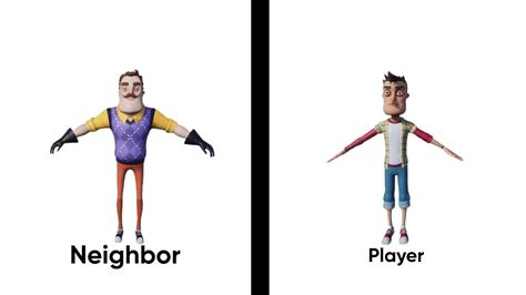 Hello Neighbor Custom Neighbor Player 3D Models YouTube