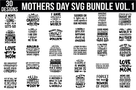 Premium Vector Mothers Day Svg Bundle Vol 1