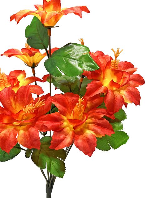 Букет Гибискуса 9 голов - Искусственные цветы оптом