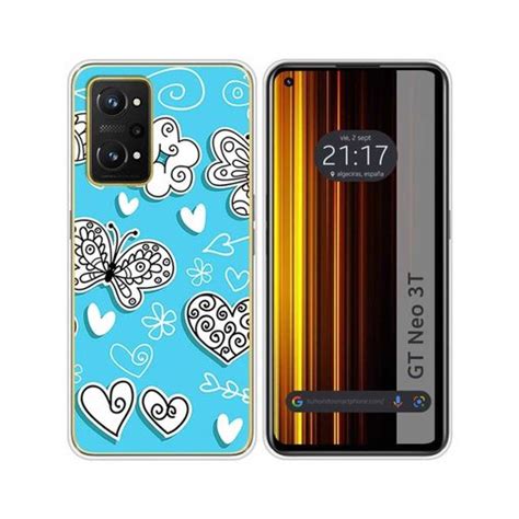 Funda Silicona Realme Gt Neo T G Dise O Mariposas Dibujos Con Ofertas