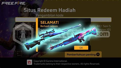 Kode Redeem Ff Sg Hari Ini Oktober Terbaru Tukar Di Site