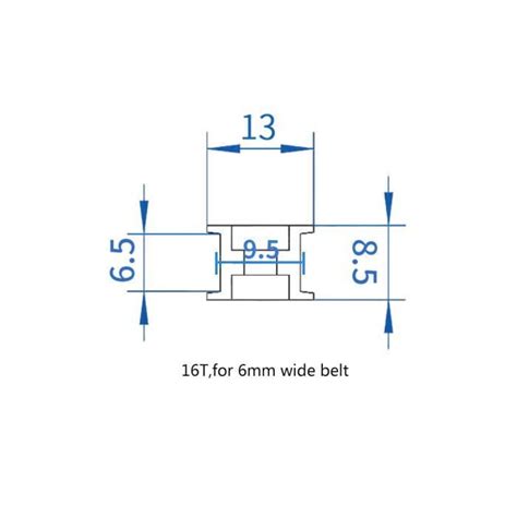 EJ Life 5pcs Poulies De Courroie En Aluminium 2GT Accessoire Imprimante