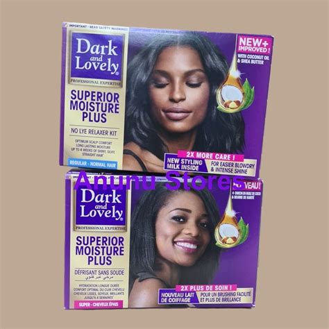 Dark And Lovely No Lye Moisture Plus Hair Relaxer Kits