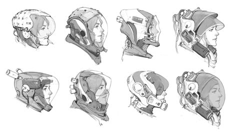 Sci Fi Helmet Concept Art