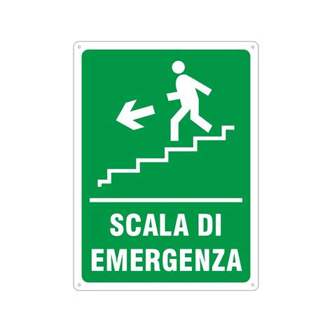 Centro Sill Shop Cartello Scala Di Emergenza In Basso A Sinistra