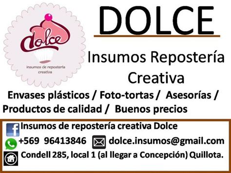 Dolce Insumos De Reposter A Creativa En Quillota Tel Fono Y M S Info