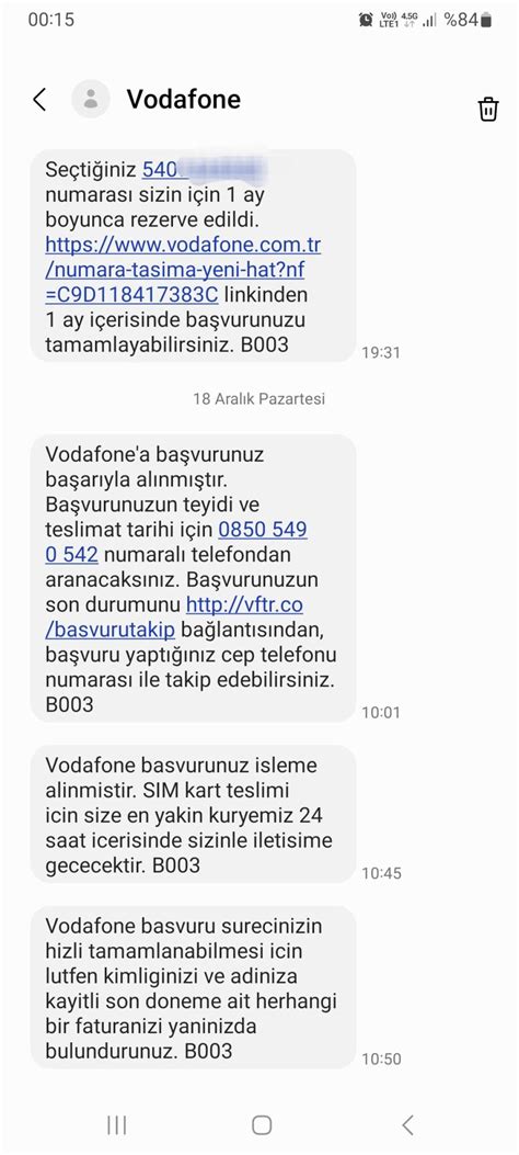 Z Ld Vodafone Yeni Hat Ald M Gelmiyor Ikayetvar