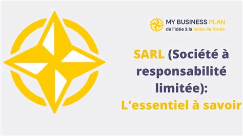 Sarl Soci T Responsabilit Limit E L Essentiel Savoir