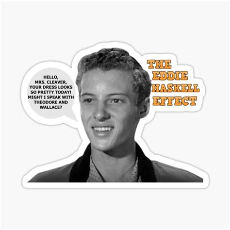 "The Eddie Haskell Effect" Sticker for Sale by davetimberwolf | Redbubble