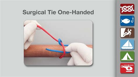 Surgical Tie One Handed Tie One Handed Surgical Tie Youtube