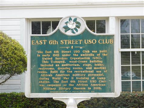 East 6th Street USO Club Historic Marker Hattiesburg Miss Flickr