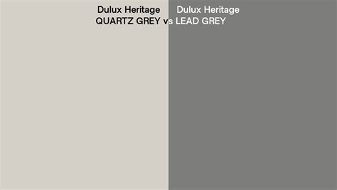 Dulux Heritage QUARTZ GREY Vs LEAD GREY Side By Side Comparison