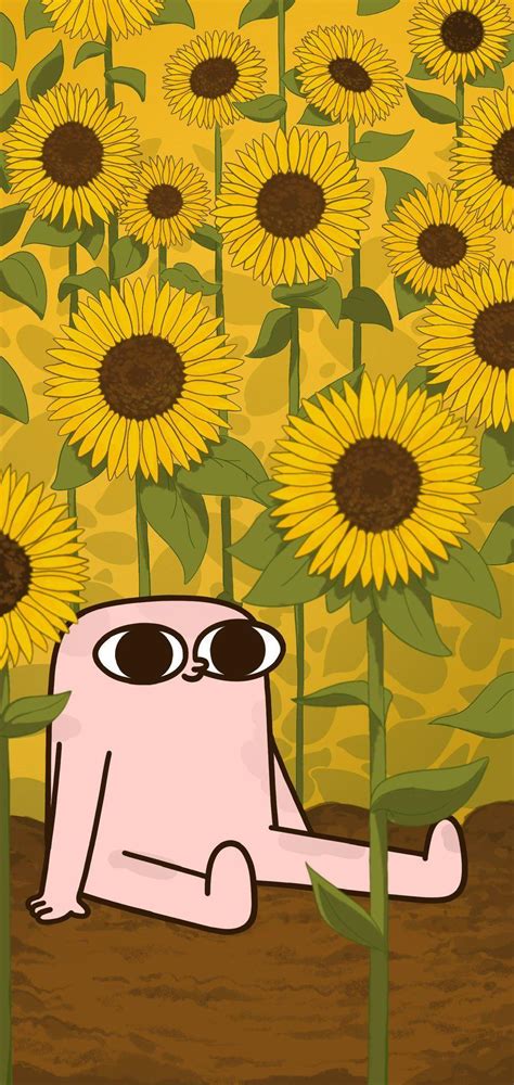 Cute Cartoon Sunflower Wallpapers Top Free Cute Cartoon Sunflower Backgrounds Wallpaperaccess