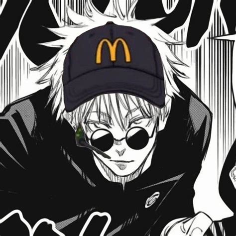 Gojo Mcdonalds Pfp Cute Icons Anime People Anime Funny