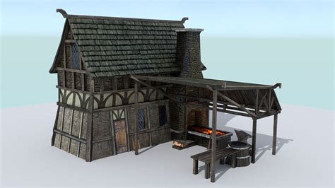 3ds Max Forge Medieval Village Blacksmith Village Builders Village