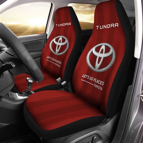 Toyota Tundra Nct Car Seat Cover Set Of 2 Ver2 Red TrendyHeat