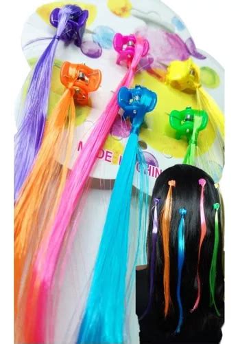 Kit Infantil Mechas Coloridas Cabelinho Meninas Mercadolivre