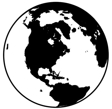 Descarga Gratis Mundo Globo Blanco Y Negro Mundo Diverso Monocromo