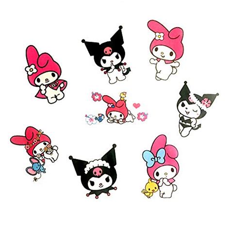 Your Store 50pcs Creative Cute Kawaii Kuromi My Melody Stickers Keroppi