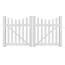 Weatherables Ellington 4 Ft H X 6 Ft W White Vinyl Picket Fence Panel