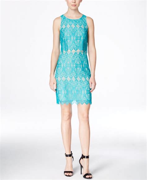 Kensie Go Red Layered Lace Dress Everything Turquoise