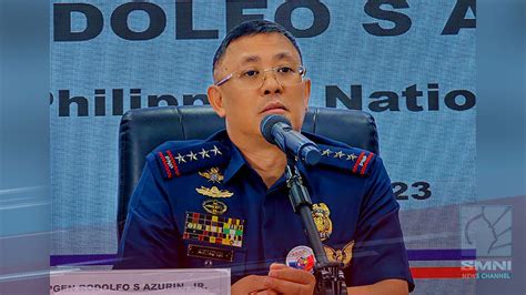 Pnp Chief Rodolfo Azurin Jr Inirekomenda Na Mananatiling Pinuno Ng