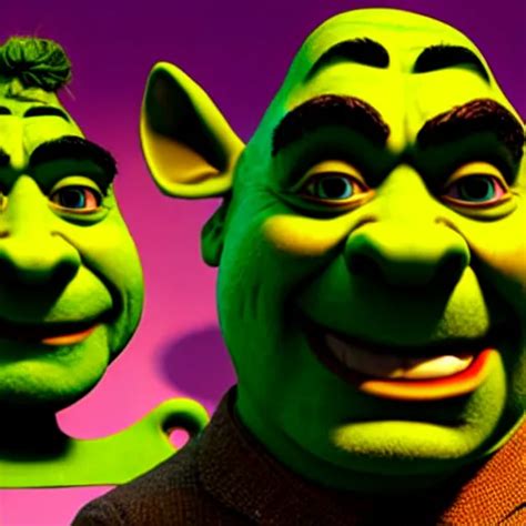 Mr Bean As Shrek Movie Still Cinematic Lighting Stable Diffusion