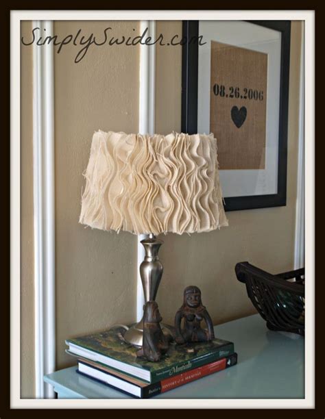 Ruffled Lamp Shade Tutorial Diy Home Decor