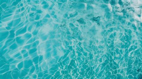 Swimming Pool Water With Sun Reflections Blue Water Surface Background