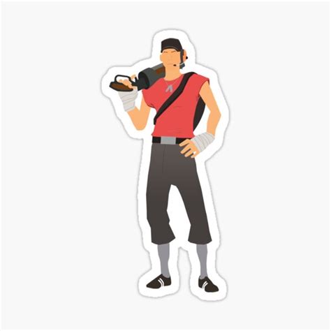 Team Fortress 2 Scout Sticker For Sale By Judas Frisby Redbubble