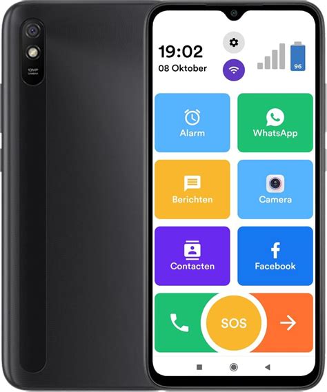 Senifone S1 Seniors Smartphone Black Seniors 32GB WhatsApp SOS