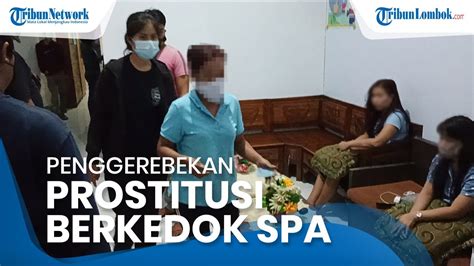 Penggerebekan Prostitusi Berkedok Spa Polres Lombok Barat Tangkap