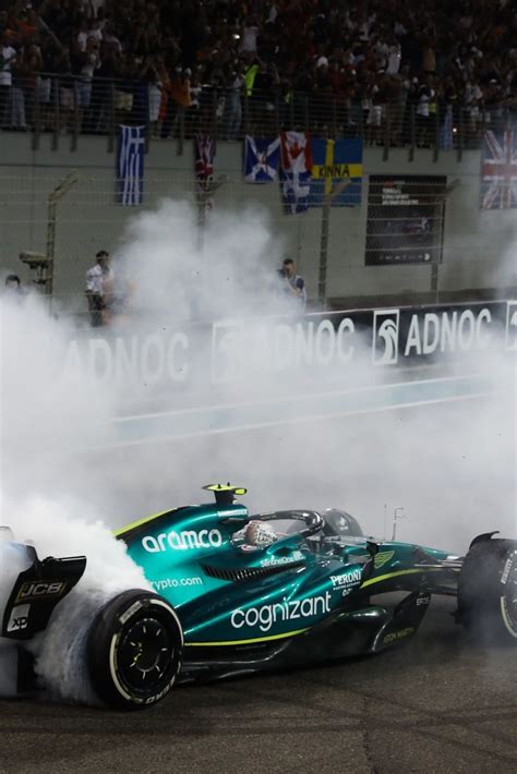 Sebastian Vettel S Farewell Donuts 2022 F1 Abu Dhabi GP Racing