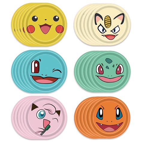 Pc Set Hot Anime Pokemon Go Theme Inch Paper Plates Party