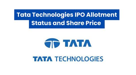 Tata Technologies Ipo Allotment Status And Share Price Pune City Live