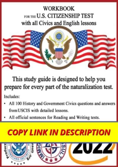 Pdf Workbook For The Us Citizenship Test With All Civics And English