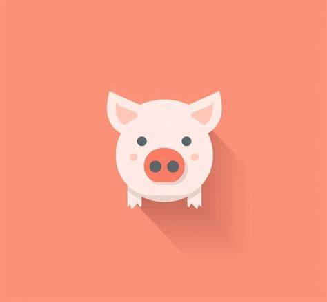 Premium Ai Image A Close Up Of A Pigs Face On A Pink Background