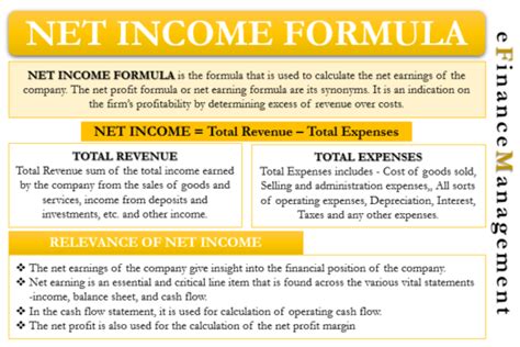 Net Income Formula |Calculation and Example| eFinanaceManagement