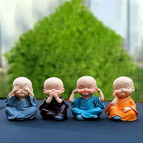 Resin Baby Monk Buddha Set Of Home At Rs In Bhangar Raghunathpur