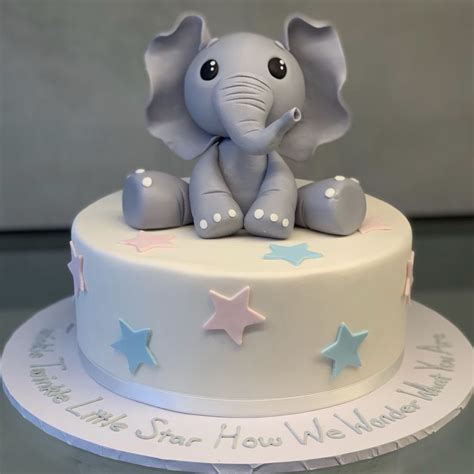 Cute Little Elephant Nikos Cakes Baby Elephant Cake Elephant