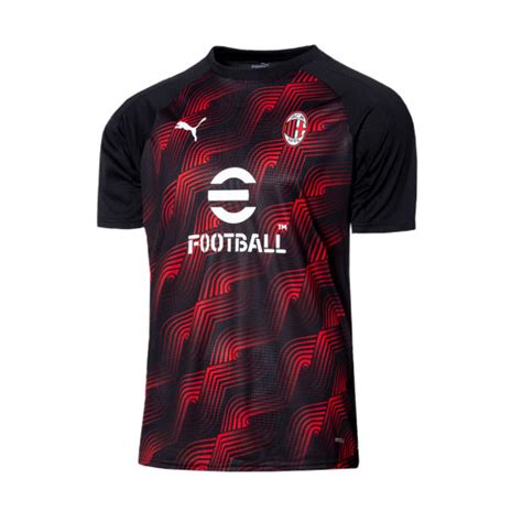 Jersey Puma AC Milan Pre Match 2023 2024 Black For All Time Red