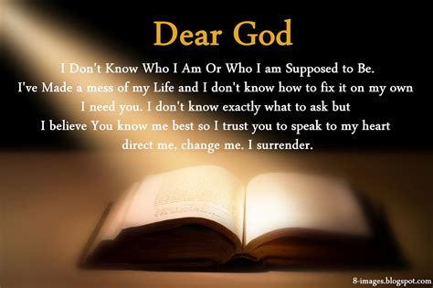 Dear God I Dont Know Who I Am Or Who I Am Supposed To Be Ive Made A