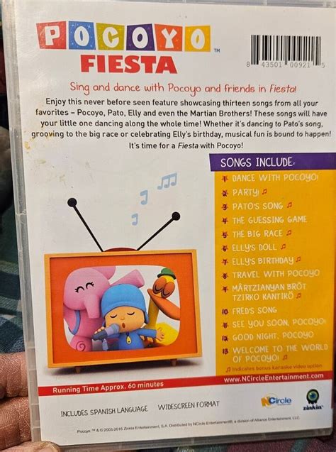 Pocoyo Pocoyo Fiesta Dvd By Pocoyo Very Good Estate Item As Is