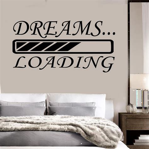 Vinyl Wall Decal Bedroom Decoration Dreams Room Art Stickers Mural Unique Gift (ig3655) | Vinyl ...