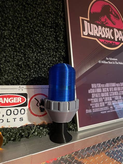 Jurassic Park Fence Light Electrical Fence Warning Signal Etsy