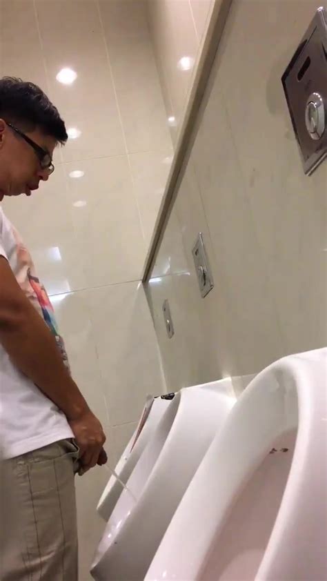 HOT GUYS PISSING AT URINAL ThisVid