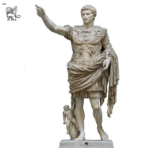 Factory Augustus Rome Life Size White Marble Julius Caesar Statue ...